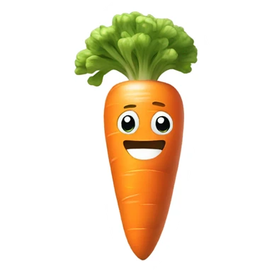 Generate an energetic carrot emoji wearing a sweatband, lifting tiny dumbbells, and looking motivated. sticker