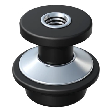 Flat Rubber Drain stopper with a metal ring on the top  sticker