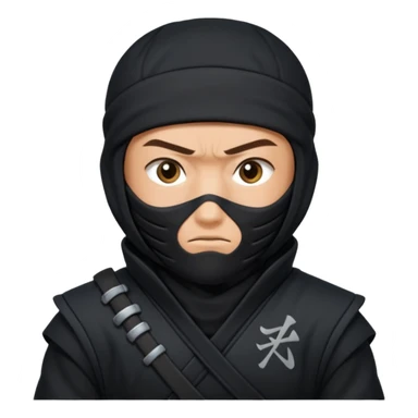 Ninja with MB written on it sticker