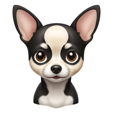 Black-and-white Chihuahua sticker