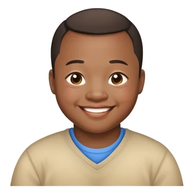 Down syndrome Chinese black man sticker