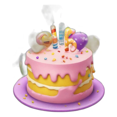 happy birthday greetings sticker