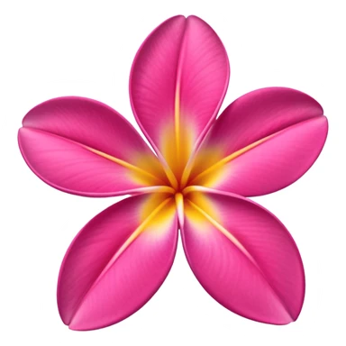 frangipani flower hot pink sticker
