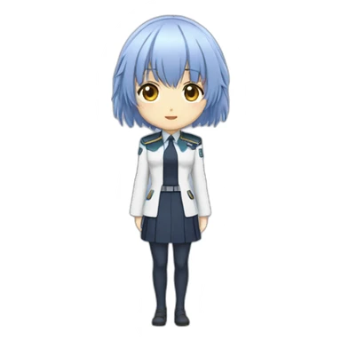 rei ayanami，full body，front view sticker