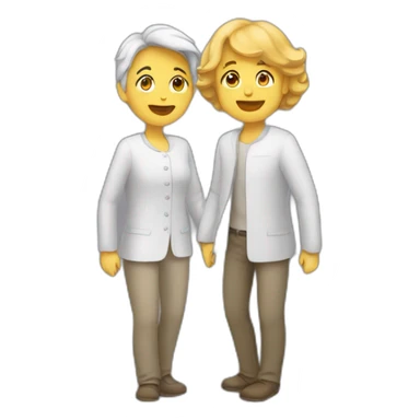 2 personnes qui s’embrassent  sticker