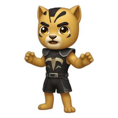 Pantera enfadada sticker