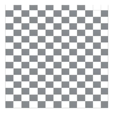 Gray and white checkered pattern, 8x8 grid, minimalist design, flat colors, no shadows sticker