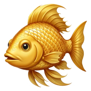 fish with hair sticker