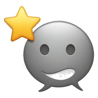 Feedback Emoji 
Usage: To request or give feedback.
Design Idea: A speech bubble with a star inside. sticker