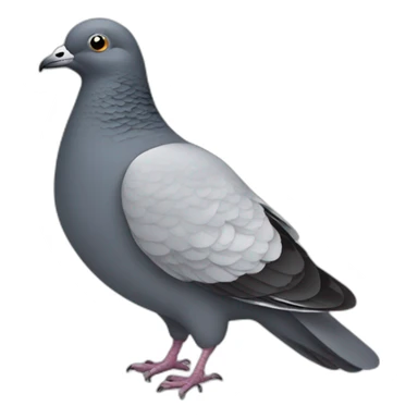 Man-pigeon sticker