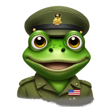 military frog sticker