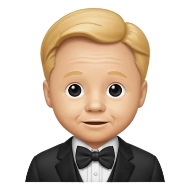 Mickey Rooney with suit with bow tie sticker