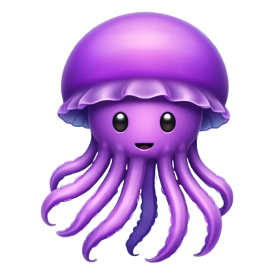 Make a purple jellyfish sticker
