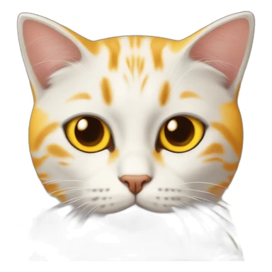 gato amarillo naranja sticker