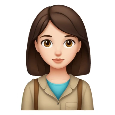 First time homeowner brunette girl  sticker