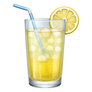 GLASS WITH LEMON FIZZ WATER WITHOUT STRAW sticker