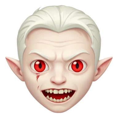 Boy albino vampire sticker