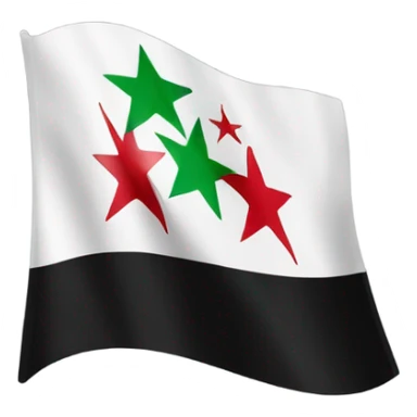 Free Syria flag iOS style sticker