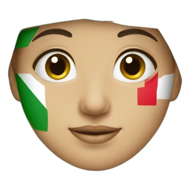 A mix between palestin and Israel flag sticker