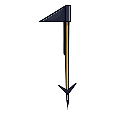 vertical text list with an upward arrow sticker