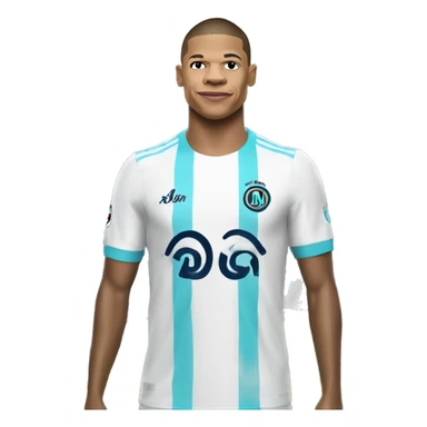 Mbappé with OM jersey  sticker