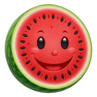 watermelon smile sticker