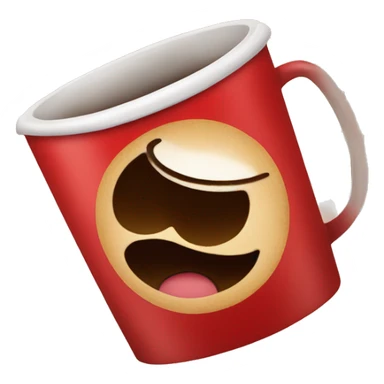 coffe in a red cup sticker