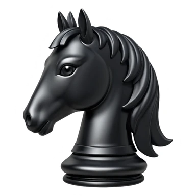 
chess knight piece object, horse head chess piece, 3D cartoon, glossy material, soft shadow, mobile game icon style, centered, clean background, no text, no watermark
 sticker