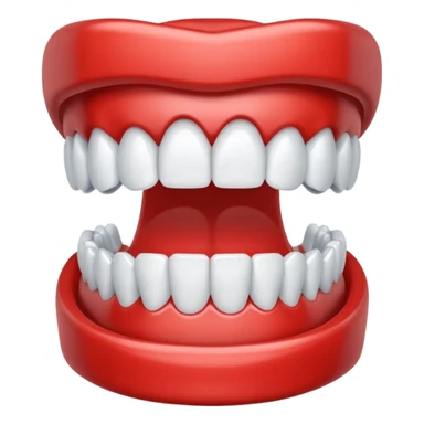 Teeth with aligner clips sticker