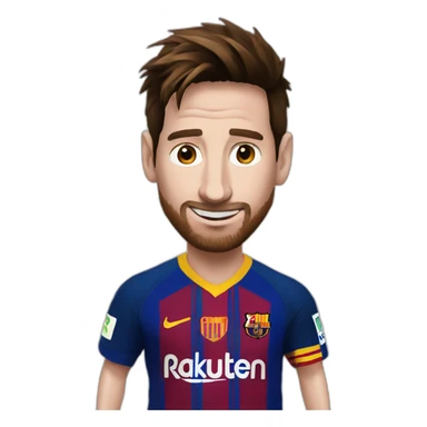 Messi avec du miel sticker
