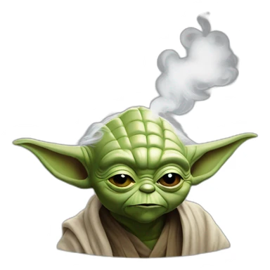 Yoda smoke sticker