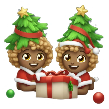 Cute unibranch celebrating christmas sticker