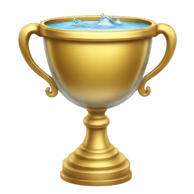 golden chalice with water overflowing sticker
