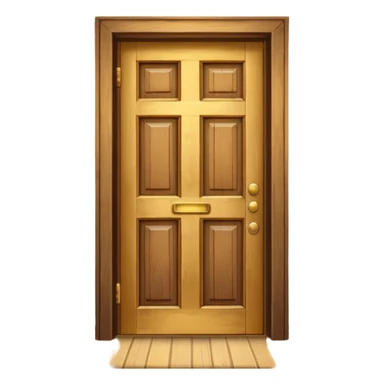 opened door with golden light coming out sticker