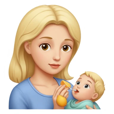 mother feeding sticker