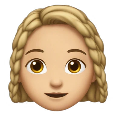 Araignée sur tête d’une fille sticker