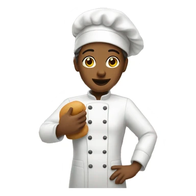 une patissiere a son atelier sticker