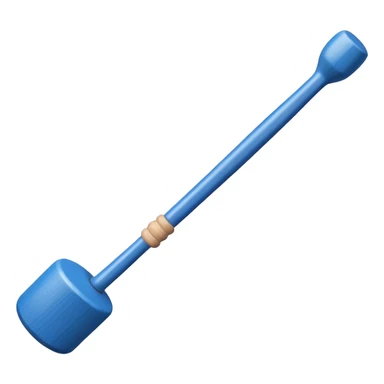create a blue croquet mallet sticker