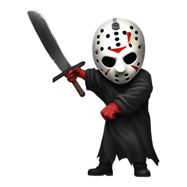 Jason Voorhees Friday the 13th Kill Ghostface with a machete sticker