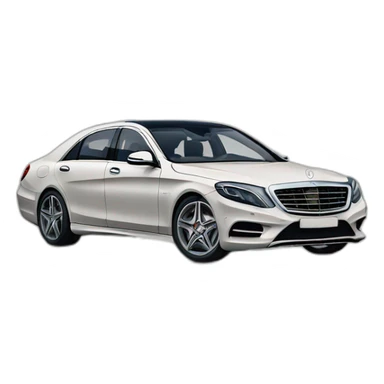 a mercedes s class with heart road sticker