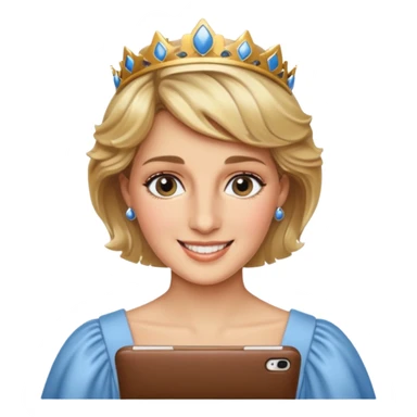 content face typing, Princess diana sticker