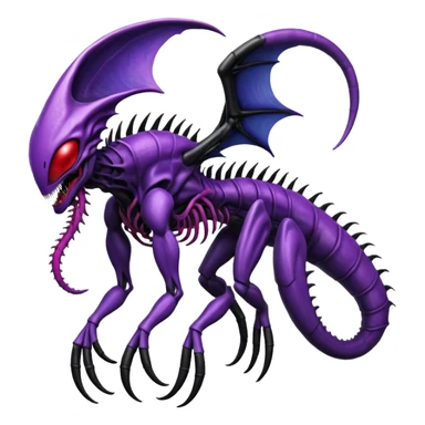 Abstract Venom-Xenomorph-Genesect-Lunala-ET-hybrid-fantasy-creature sticker