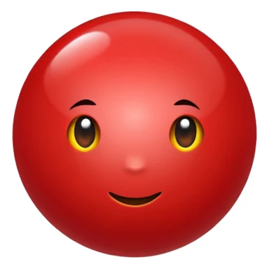 glitter bolinha vermelha pequena sticker