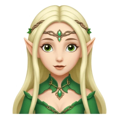 female elf elegant fantasy sticker