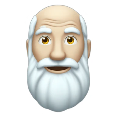 cool Father Frost Rock sign sticker