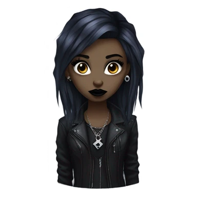 Ugly goth girl sticker