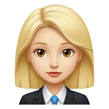 The blonde girl official diplomat sticker