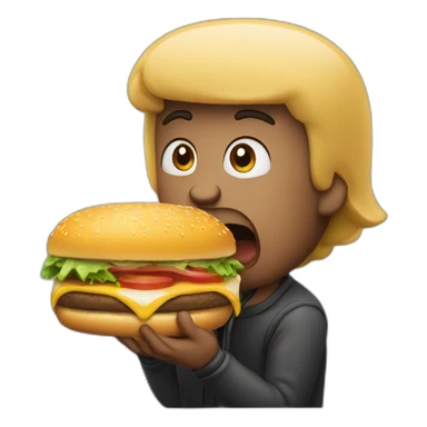 Dark va dit eating a burger sticker