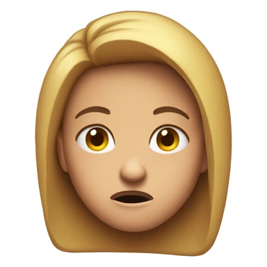 Irritated face emoji sticker