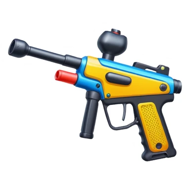paintball gun colorful sticker